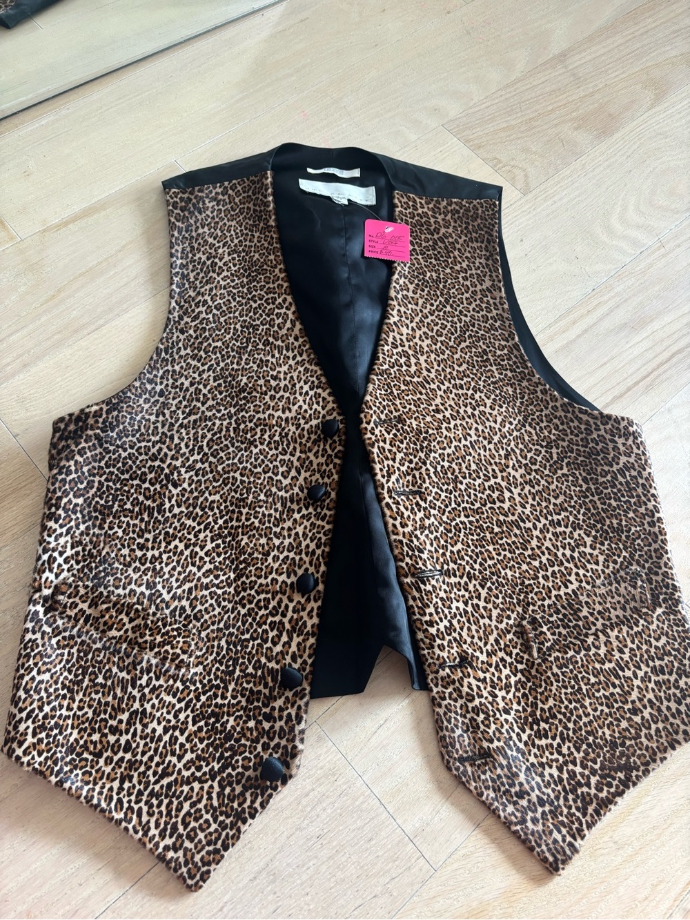 Leopard Print Vest - Brown Animal Print Waistcoat